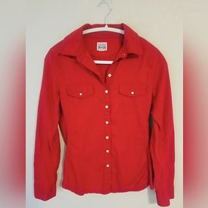 Red Converse Button up Shirt